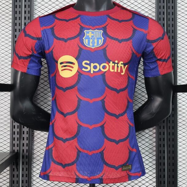 Barcelona 2024/25 Red Pre-Game Match Version Shirt