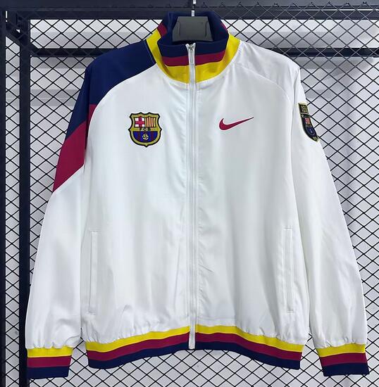 Barcelona 2025/26 White Training Jacket