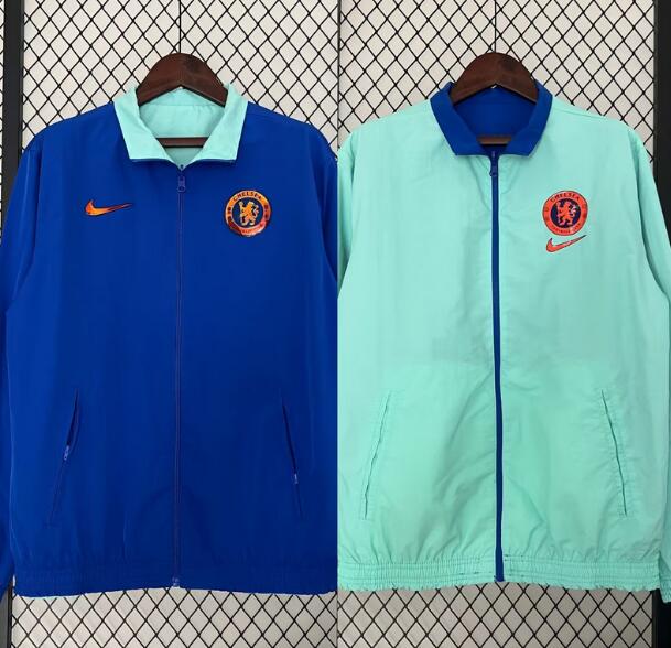 Chelsea 2023/24 Blue Green Double-Faced Windbreaker Jacket
