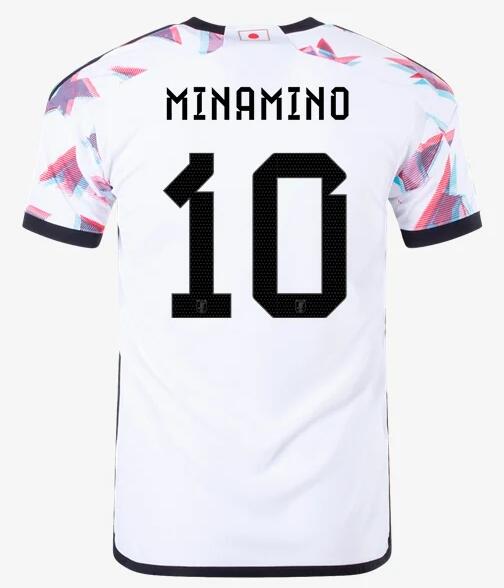 Japan 2022 World Cup Away 10 Minamino Shirt Soccer Jersey