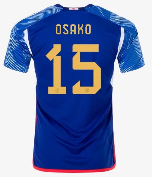 Japan 2022 World Cup Home 15 Osako Shirt Soccer Jersey
