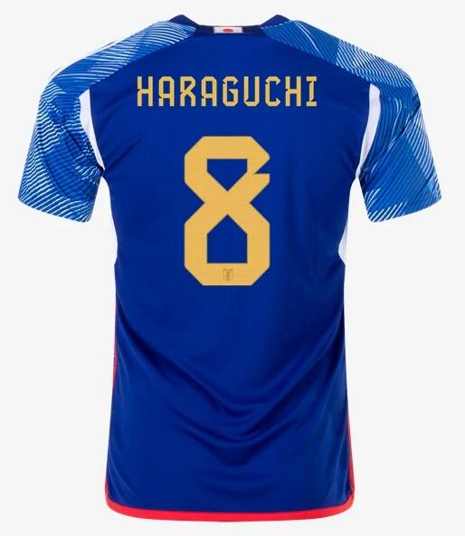 Japan 2022 World Cup Home 8 Haraguchi Shirt Soccer Jersey