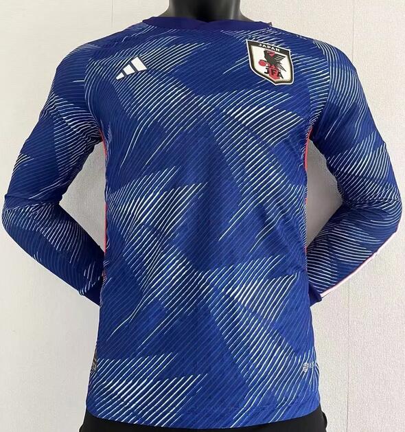 Japan 2022 World Cup Home Match Version Long Sleeved Shirt Soccer Jersey