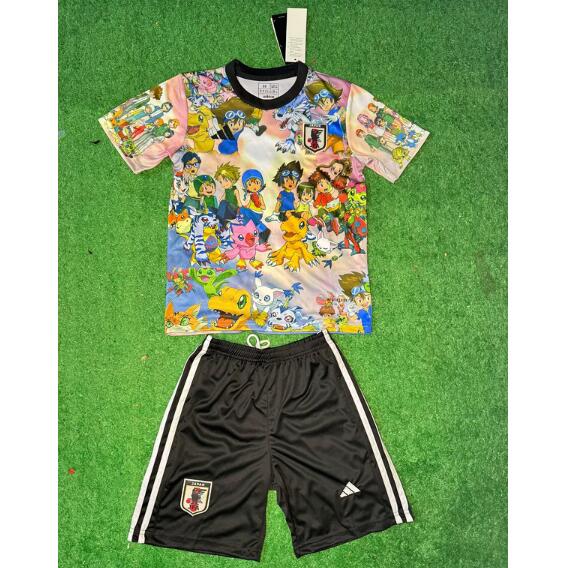 Japan 2025/26 Special Kids Cartoon Soccer Kit Shirt And Shorts