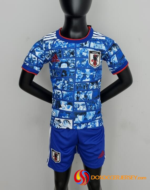 Japan 2021/22 Special Kids Soccer Kit Children Shirt And Shorts