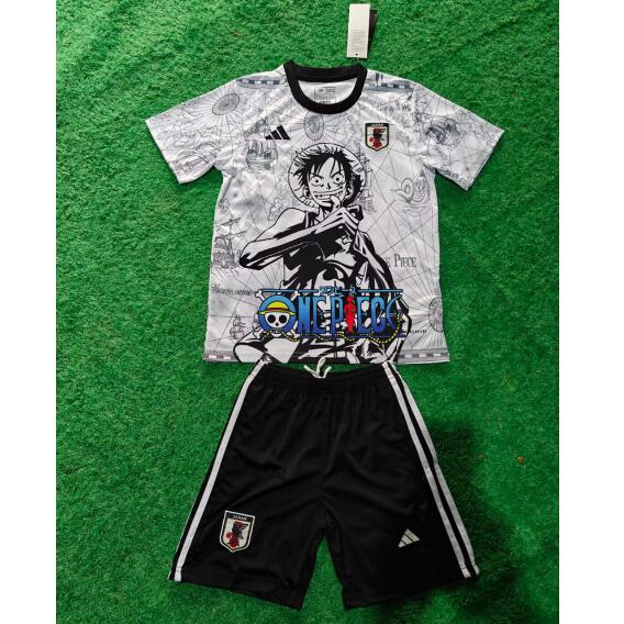 Japan 2025/26 Special Kids Luffy Soccer Kit Shirt And Shorts