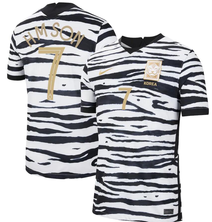 South Korea 2020 Away 7 Son Heung-min Shirt Soccer Jersey
