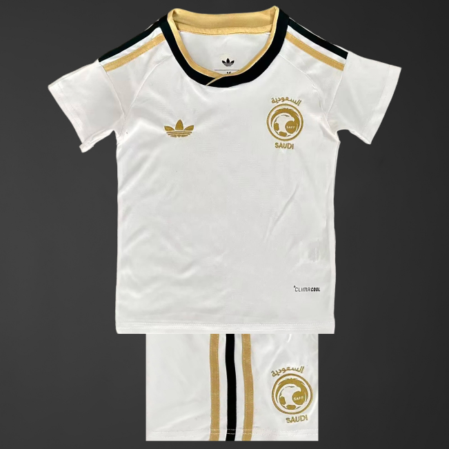 Saudi Arabia 2026 FIFA World Cup Away Kids Soccer Kit Children Shirt + Shorts