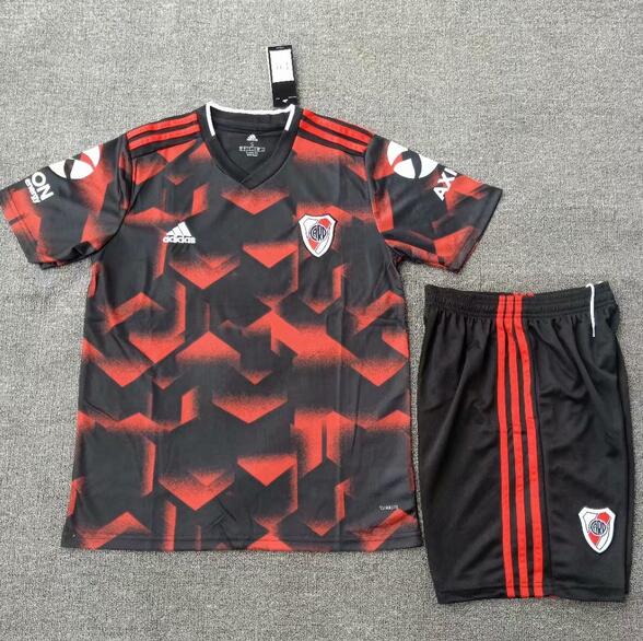 River Plate 2019/2020 Away Kids Soccer Jersey Kit Children Shirt + Shorts