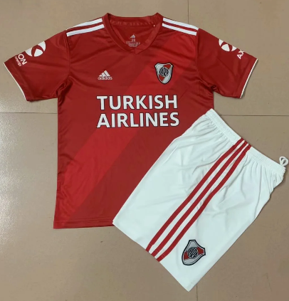 River Plate 2020/21 Away Kids Soccer Jersey Kit Children Shirt + Shorts