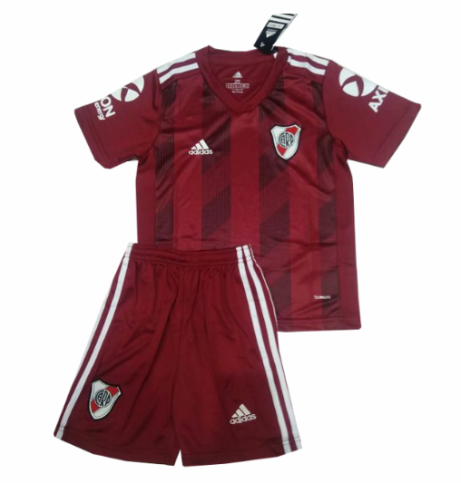 River Plate 2019/2020 Away Kids Soccer Jersey Kit Children Shirt + Shorts