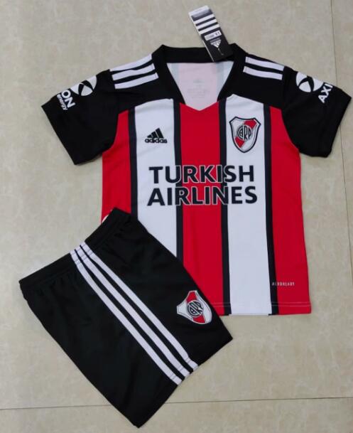River Plate 2021/22 Third Kids Soccer Jersey Kit Children Shirt + Shorts