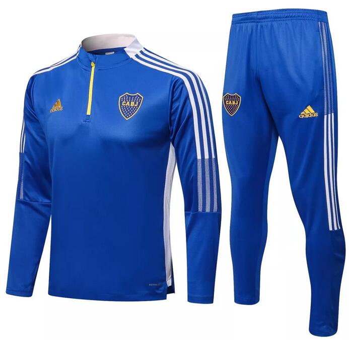Boca Junior 2021/22 Blue Training Suits (Sweatshirt+Trousers)