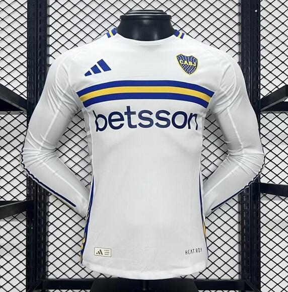 Boca Juniors 2024/25 Away Long Sleeve Match Version Shirt Soccer Jersey