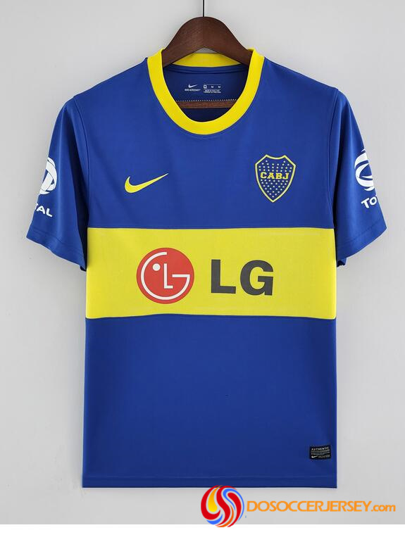 Boca Juniors 2010/11 Home Retro Shirt Soccer Jersey