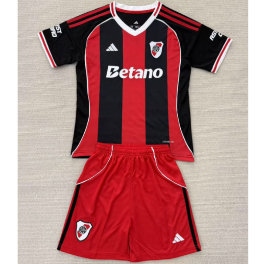 River Plate 2025/26 Away Kids Soccer Kit Children Shirt + Shorts