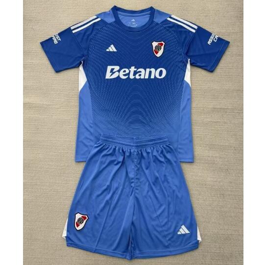 River Plate 2025/26 Goalkeeper Kids Soccer Kit Children Shirt + Shorts