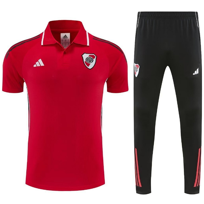 River Plate 2025/26 Red Polo Suits (Shirt+Trouser)