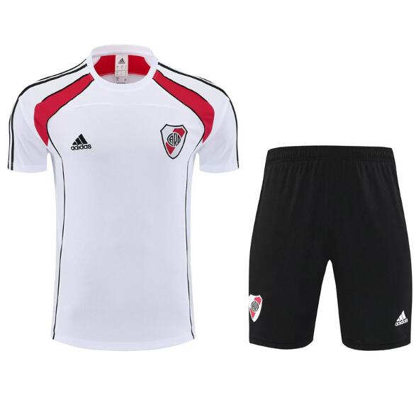 River Plate 2025/26 Whte Training Uniforms (Shirt+Shorts)