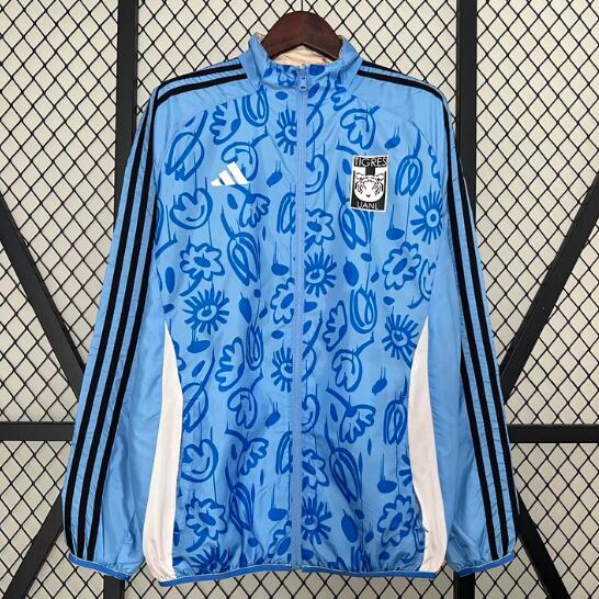 Tigres 2024/25 Blue Double Face Windbreaker Jacket
