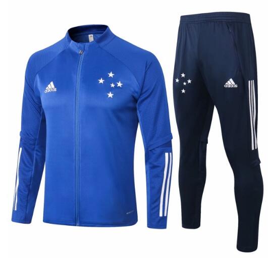 Cruzeiro 2020/21 Blue Training Suits (Jacket+Trousers)