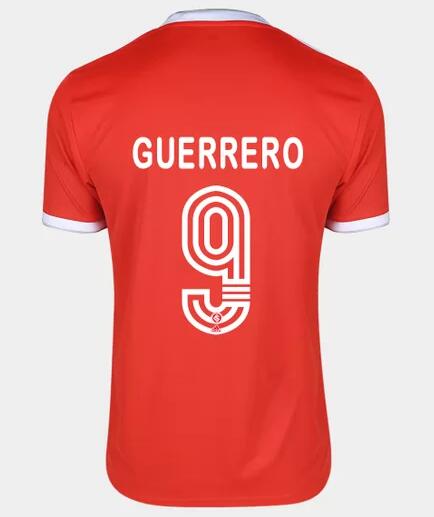 SC Internacional 2020/21 Home GUERRERO #9 Shirt Soccer Jersey
