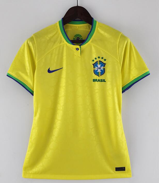 Brazil 2022 World Cup Home Women Shirt Soccer Jersey
