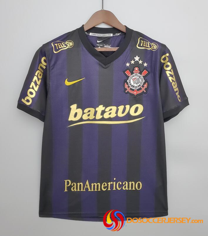 Corinthians 2009/10 Away Retro Shirt Soccer Jersey
