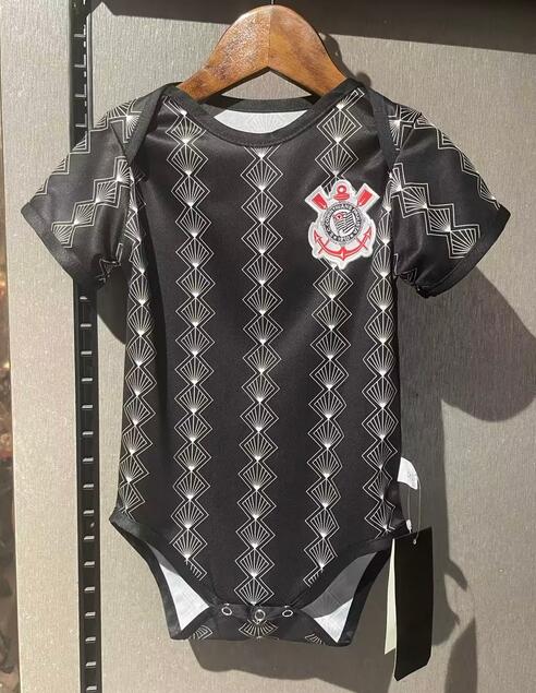 Corinthians 2022/23 Black Infant Baby Shirt Soccer Jersey Kit