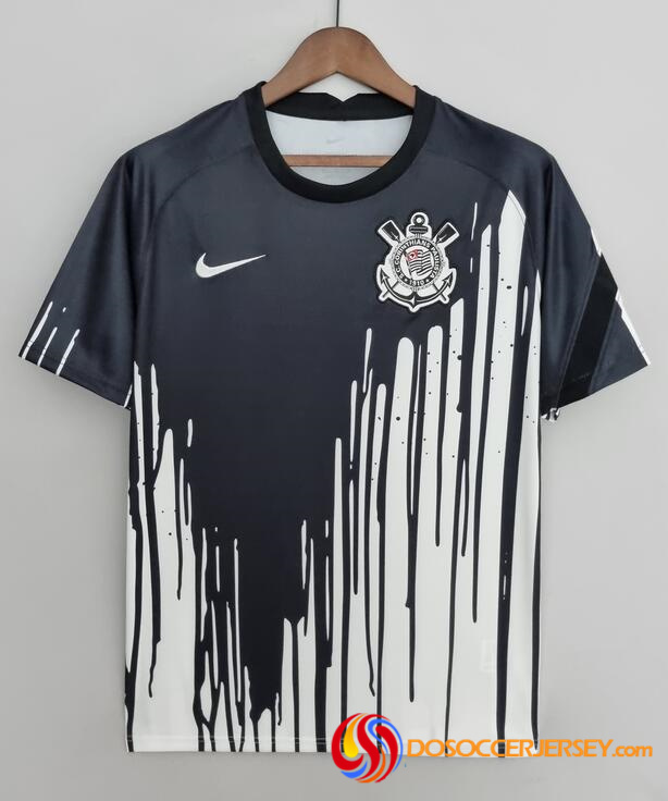 Corinthians 2022/23 Black White Pre-Match Training Shirt