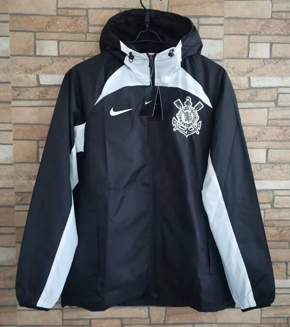 Corinthians 2022/23 Black White Windbreaker Jacket