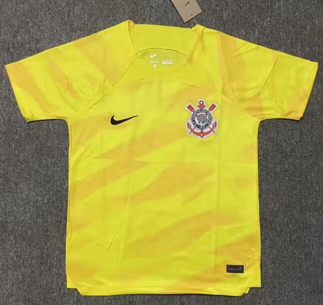 SC Corinthians 2023/24 Goalkeeper Yellow Shirt Soccer Jersey