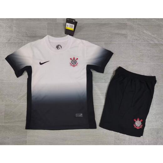 Corinthians 2024/25 Home Kids Soccer Uniforms Children Kit