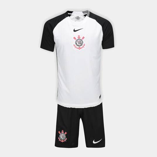 Corinthians 2025/26 Home Kids Soccer Uniforms Children Kit
