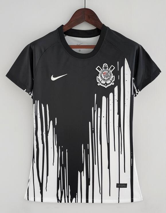 Corinthians 2022/23 Black White Pre-Match Women Training Shirt