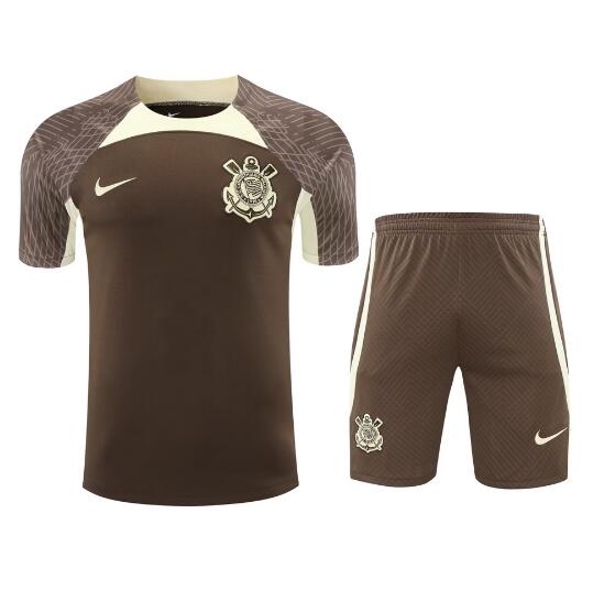 Corinthians 2024/25 Black Training Uniforms (Shirt+Shorts)