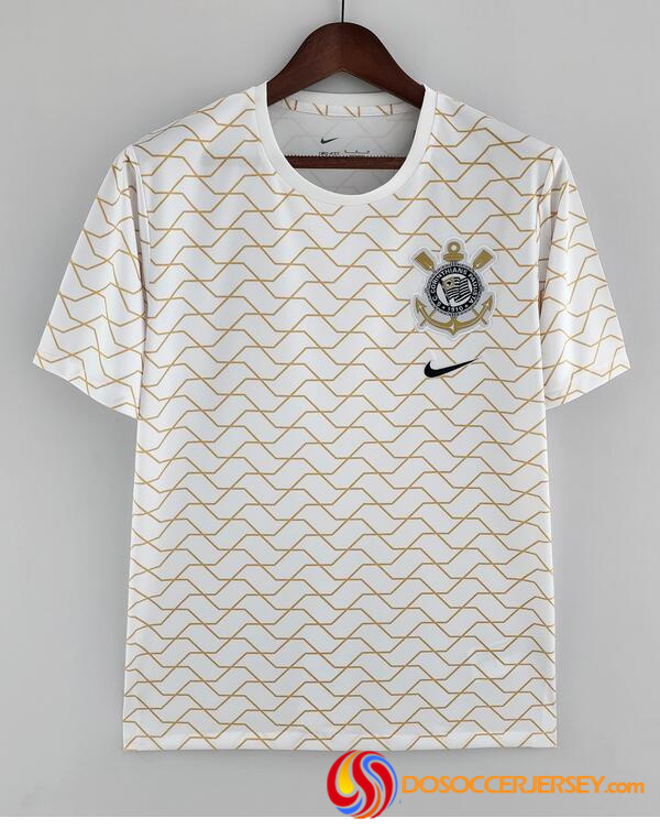 Corinthians 2022/23 White Red Pre-Game Training Shirt