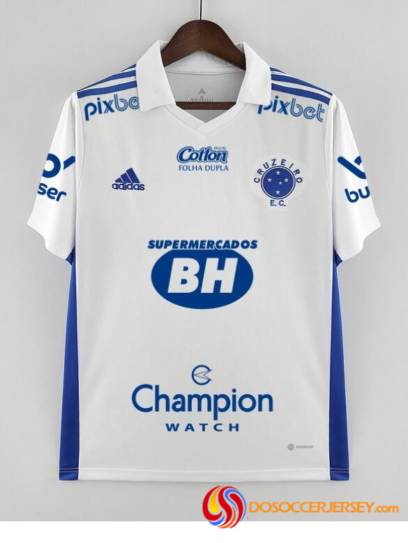 Cruzeiro 2022/23 Away All Sponsor Shirt Soccer Jersey