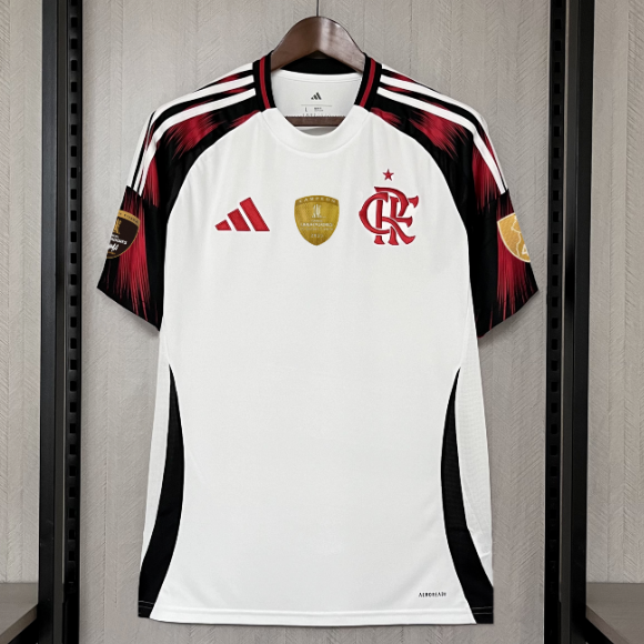 CR Flamengo 2025/26 Away Shirt Soccer Jersey With Libertadores All Badges