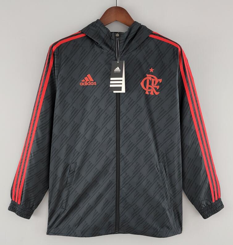 CR Flamengo 2022/23 Black Red Windbreaker Jacket