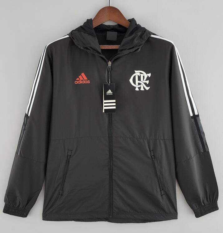 CR Flamengo 2022/23 Black Windbreaker Jacket