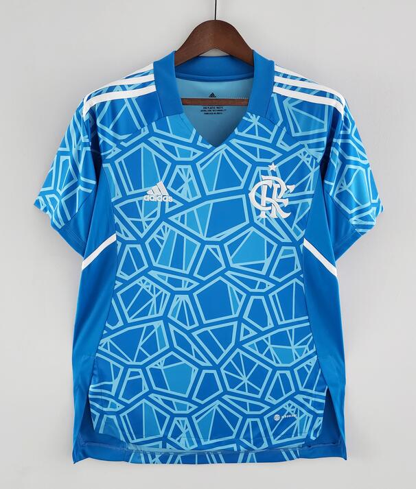 CR Flamengo 2022/23 Goalkeeper Blue Shirt Soccer Jersey