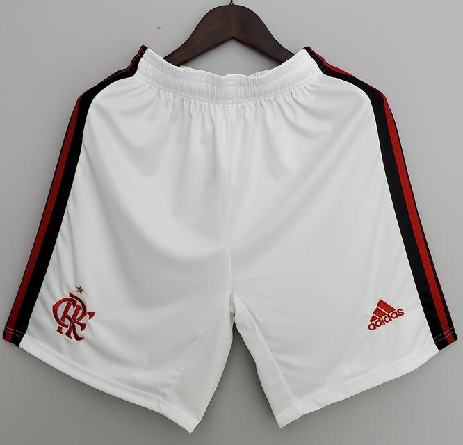 CR Flamengo 2022/23 Home White Soccer Shorts