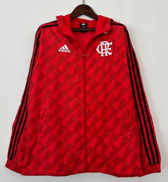 CR Flamengo 2023/24 Red Windbreaker Jacket