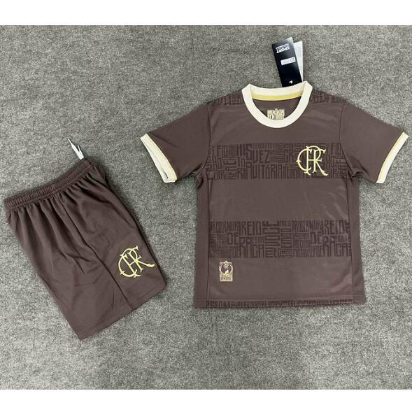 CR Flamengo 2024/25 Special Kids Soccer Kits Children Shirt And Shorts