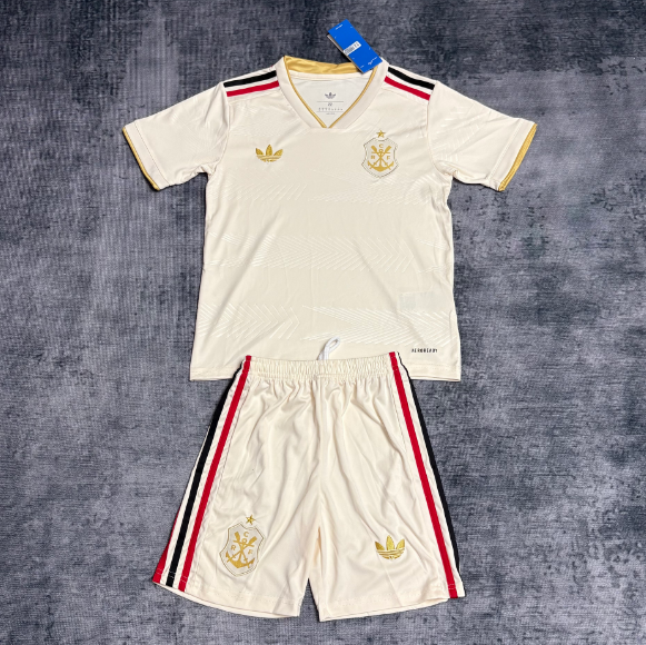 CR Flamengo 2025/26 Third Kids Soccer Kits Children Shirt And Shorts