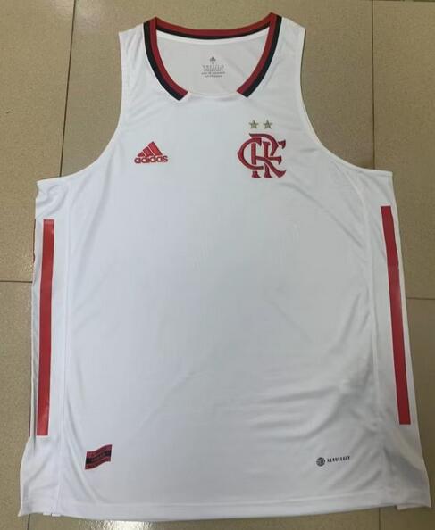 CR Flamengo 2023/24 White Vest Shirt Soccer Jersey