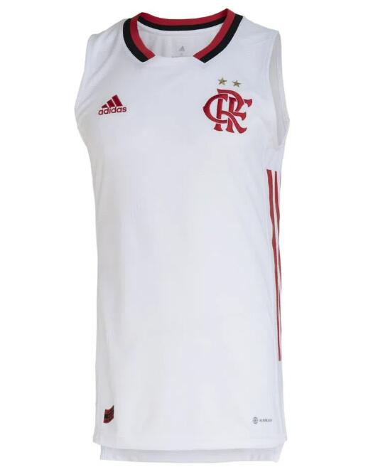 CR Flamengo 2023/24 White Vest Shirt Soccer Jersey