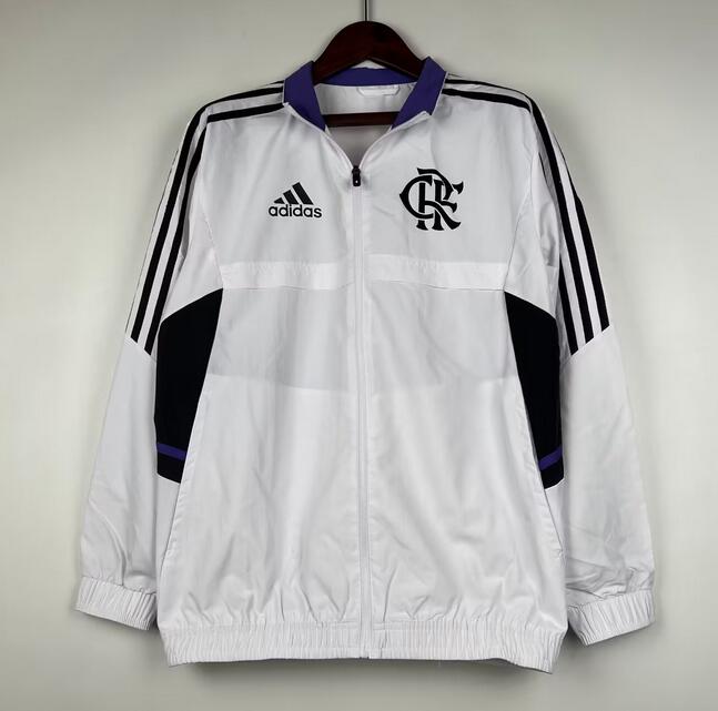 CR Flamengo 2023/24 White Windbreaker Jacket