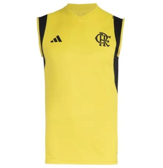 CR Flamengo 2024/25 Yellow Training Vest Shirt